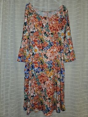 NWT Agnes & Dora Dress Floral Multicolor XL